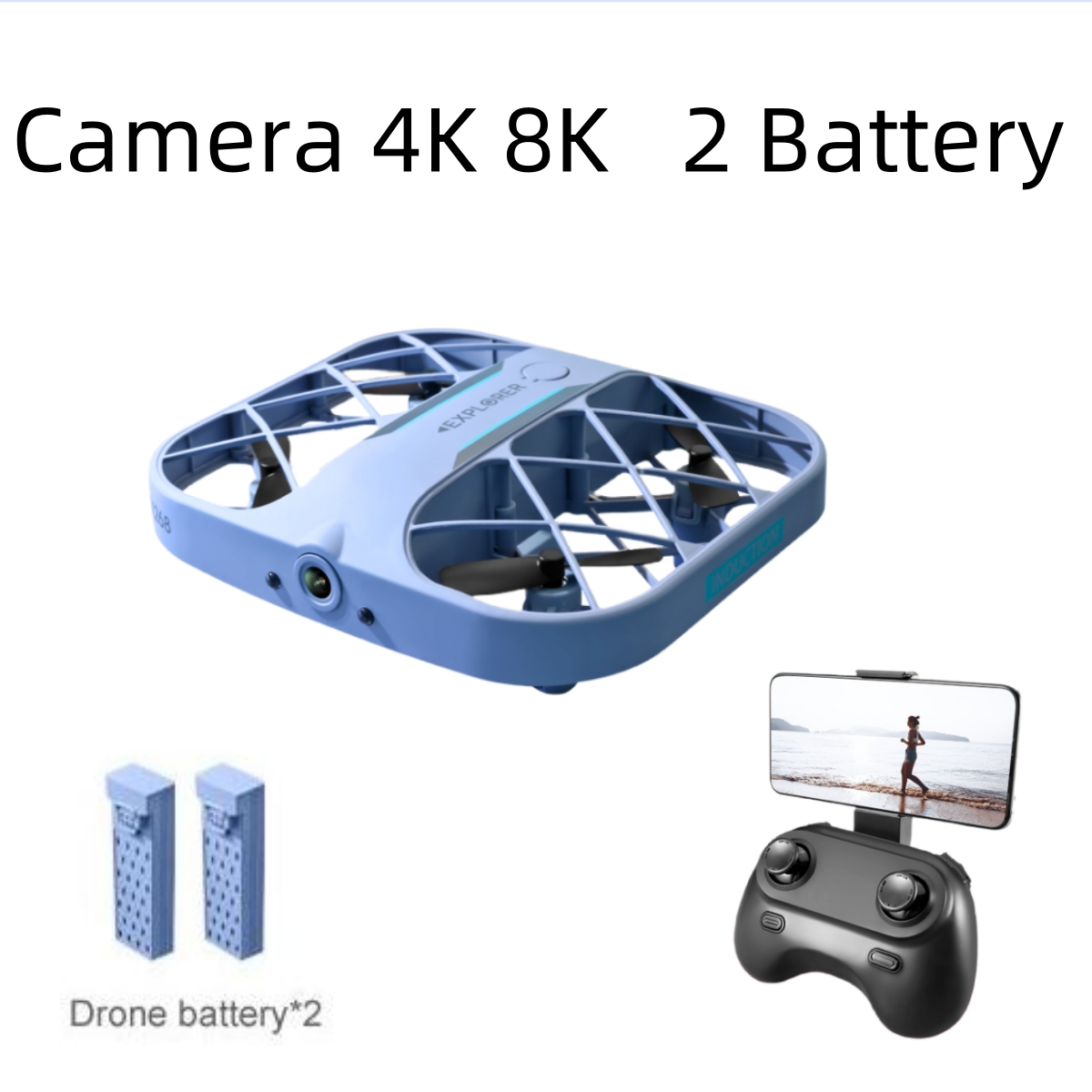 Drone Camera Hd - โดรน JJRC H107 FPV RC พร้อมแบตเตอรี่
