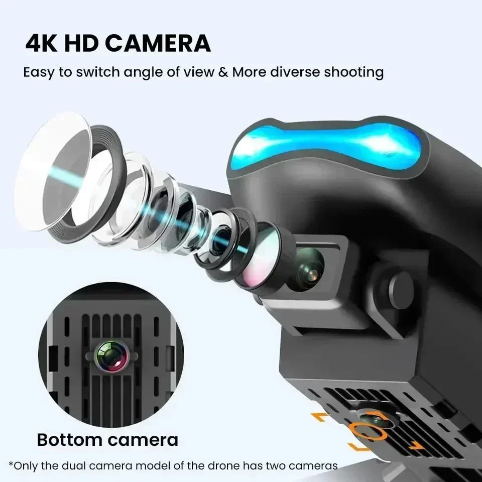 โดรนรุ่นใหม่ E99Pro RC 4K ระดั - Drone Camera Night Vision บทวิจารณ์และราคา