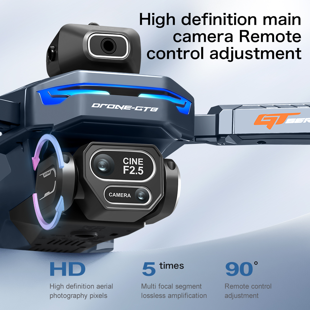 โดรน NEW GT8 HD RC 4K ระดับมือ - Drone Camera Night Vision บทวิจารณ์และราคา