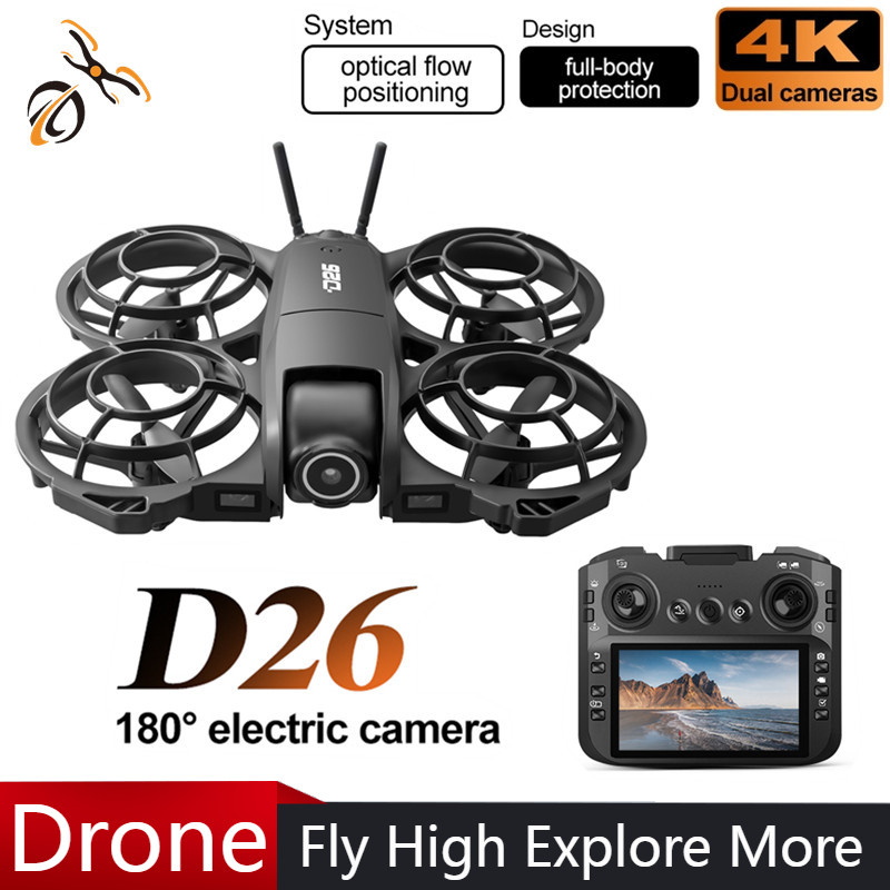 โดรน D26 4K ถ่ายภาพทางอากาศ HD - Drone Camera Hd บทวิจารณ์และราคา