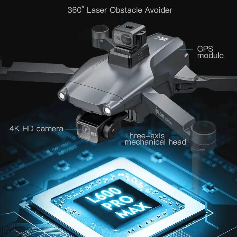L600 PRO MAX GPS Drone Profess - Drone Camera Hd บทวิจารณ์และราคา