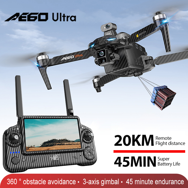 โดรน AE60 GPS ระดับมืออาชีพ กล - Drone Camera With Gimbal บทวิจารณ์และราคา